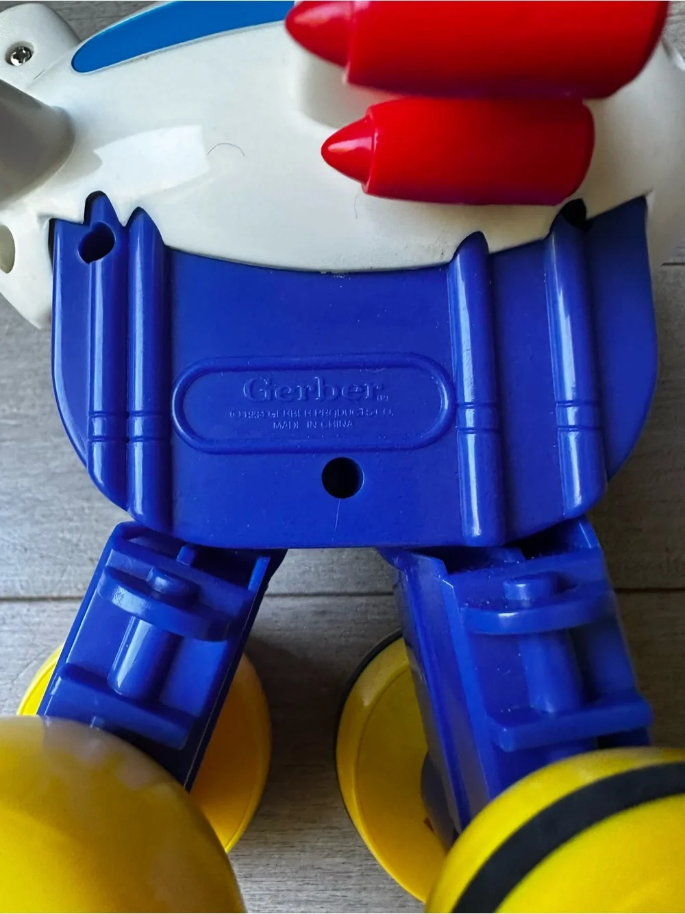 Toddlers Vintage Gerber Graduates Totally Tots Press N Go Jet Plane Toy 1994